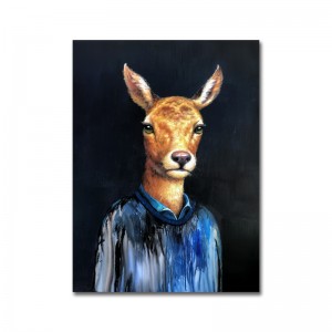 100% håndlavet olie maleri dyr hjem dekoration abstrakt moderne lærred kunst arbejde