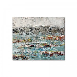 Abstrakt kunst stof ramme lærred ren hånd malet andet væg kunst olie maleri billede